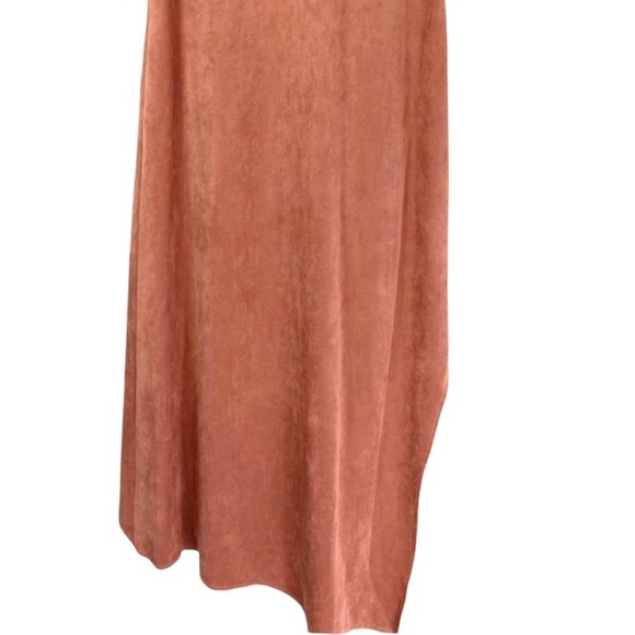 BCBG Trar Faux Suede Sleeveless Ruffle Front Dress - Picture 9 of 12